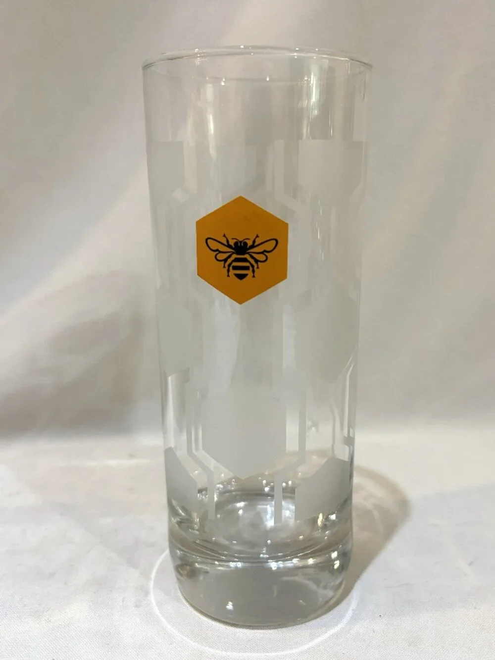 Jack Daniel Tennessee Honey Highball Glass Honeycomb Bee